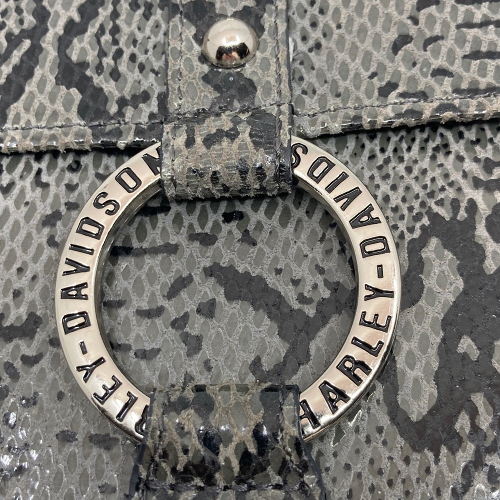 Harley-Davidson Jentou Trish Python Print Leather… - image 3